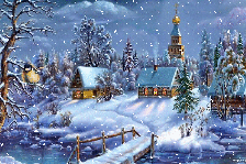 музыкальная поздравительная открытка, потолок ледяной, всюду иний, анимационная открытка с новым годом