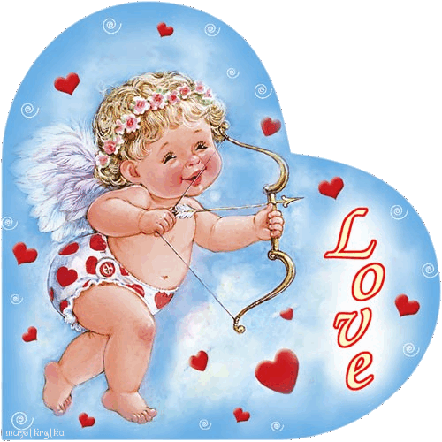 музыкальная открытка 14 февраля, валентинов день, открытка для тебя, анимация день влюбленных, день святого валентина, валентинка с ангелом, купидончиком