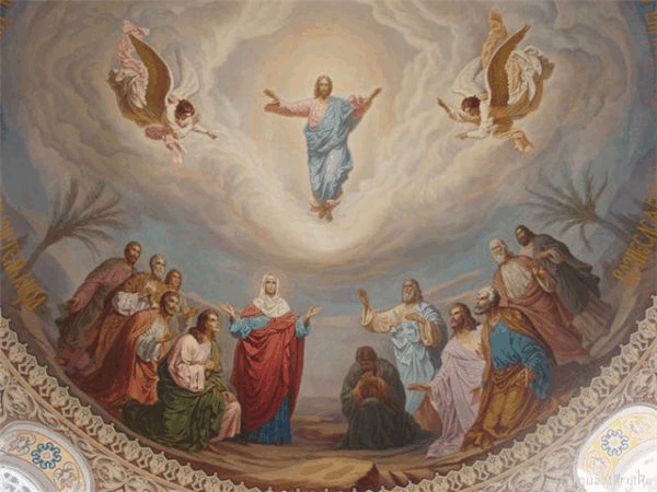 музыкальная открытка, светлым христовым воскресением, аллулилуйя иисус живой, анимационная открытка к Пасхе