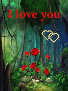 Заставки и обои для мобильного телефона - Любовь, I love you, розы.