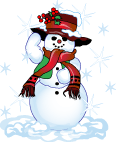 анимация снеговик